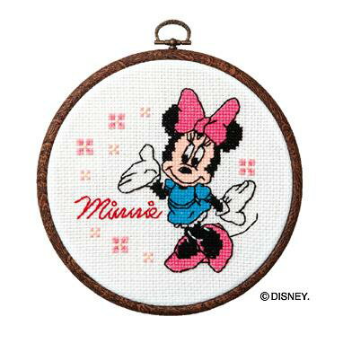 Olympusクロスステッチ刺繍キット 7320「ミニーマウス」 おしゃれフープ ディズニー MINNIE MOUSE (c)Disney オリムパス