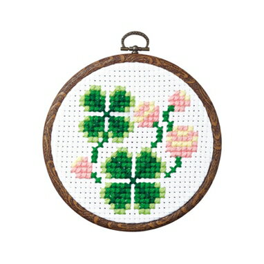 Olympusクロスステッチ刺繍キット7358 「クローバー」 らくらくクロス・ステッチ フラワー おしゃれフ..