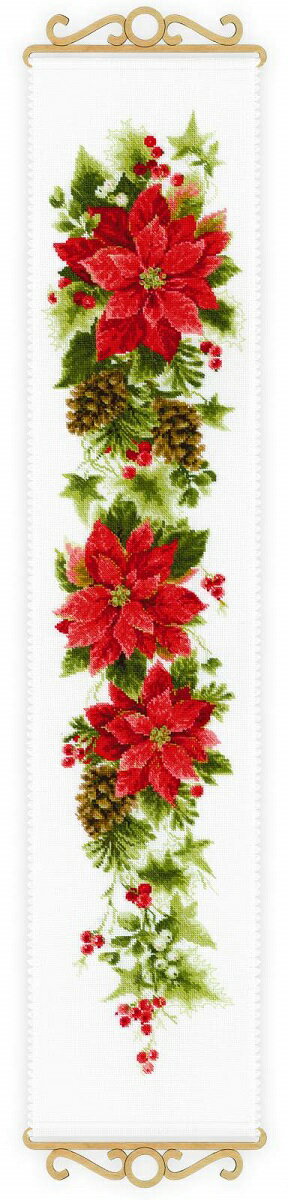 Rakuten - RIOLISクロスステッチ刺繍キット No.1729 「Poinsettia」 (ポインセチア) 【海外取り寄せ/納期約30〜60日程度】