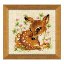 RIOLISクロスステッチ刺繍キット No.1777 「Little Deer」 (小鹿 シカ) 【海外取り寄せ/納期30〜60日程度】