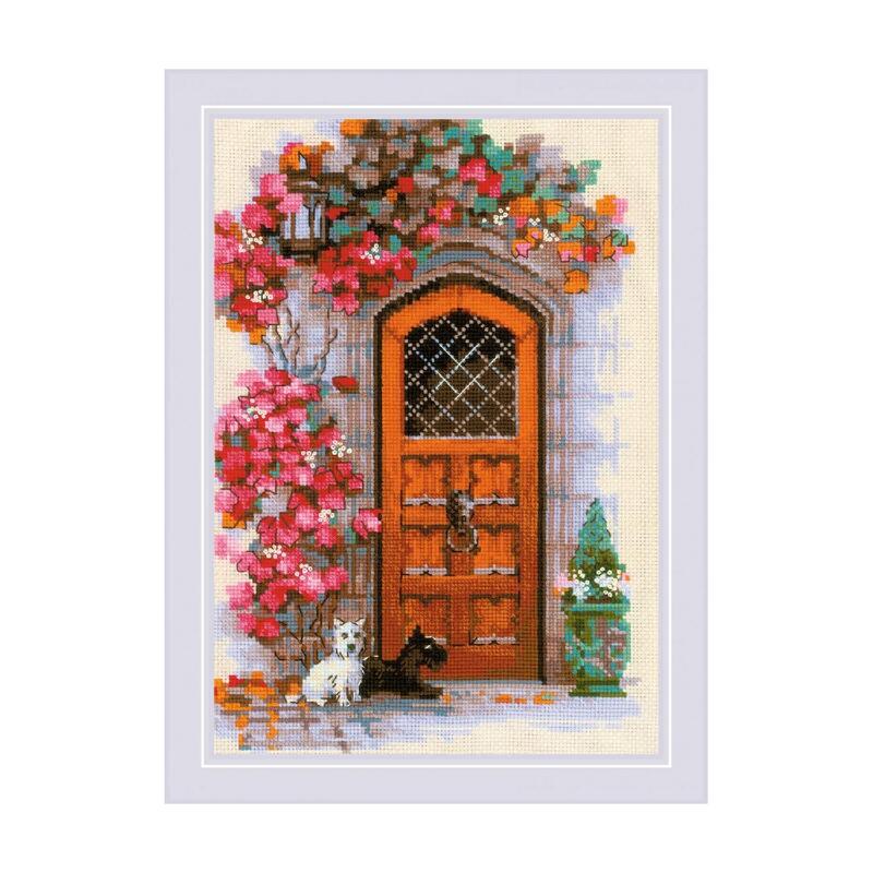 Rakuten - RIOLISクロスステッチ刺繍キット No.1832 「Scottish Door」 (スコットランドの扉) 【海外取り寄せ/納期30〜60日程度】