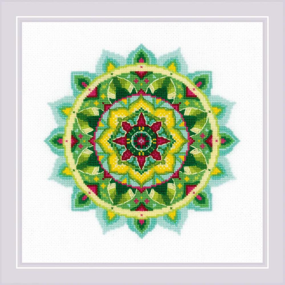 RIOLISクロスステッチ刺繍キット No.1964 "Self-knowledge Mandala" (自己認識のマンダラ/曼荼羅) 