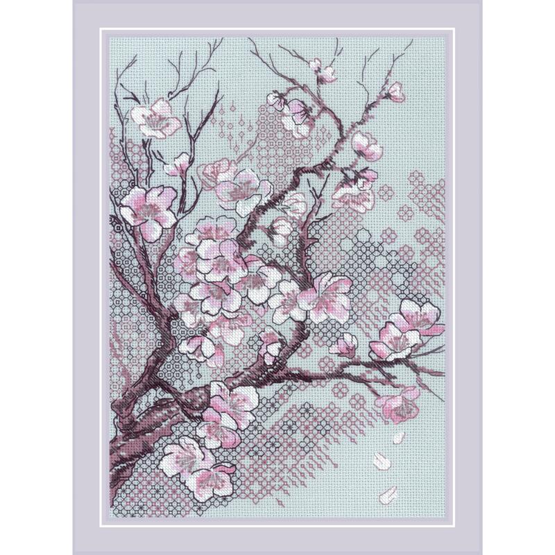 RIOLIS 刺繍キット No.2298 "Plum Blossom" (梅の花) 【海外取り寄せ/納期30～60日程度】
