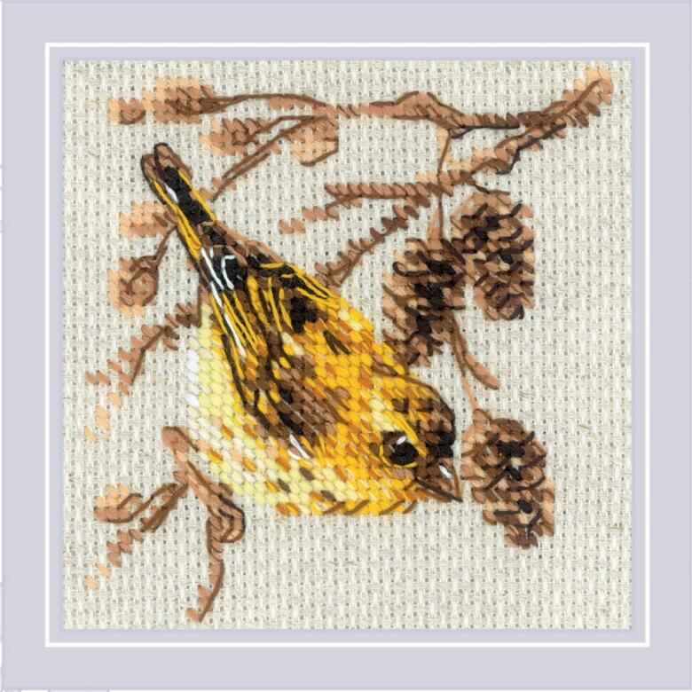 RIOLISクロスステッチ刺繍キット No.2329 Siskin (マヒワ) 【海外取り寄せ/納期30～60日程度】