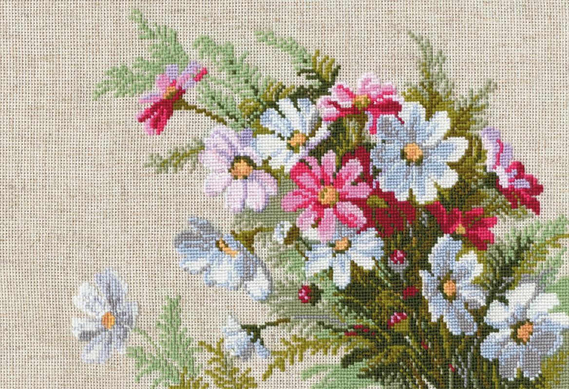 RIOLISクロスステッチ刺繍キット No.583 「Cosmos」 (コスモス 秋桜) 