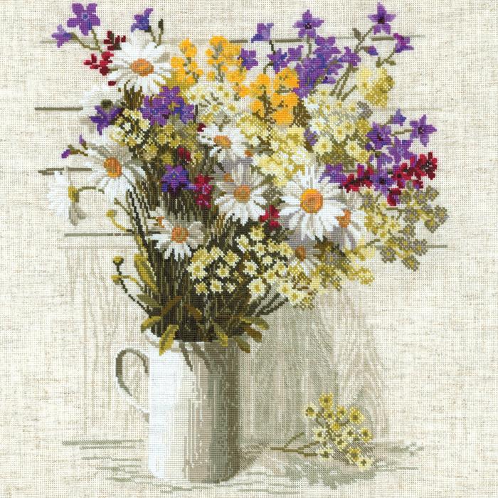 乐天商城 - RIOLISクロスステッチ刺繍キット No.924 「Wildflowers」 (野の花) 【海外取り寄せ/納期30〜60日程度】
