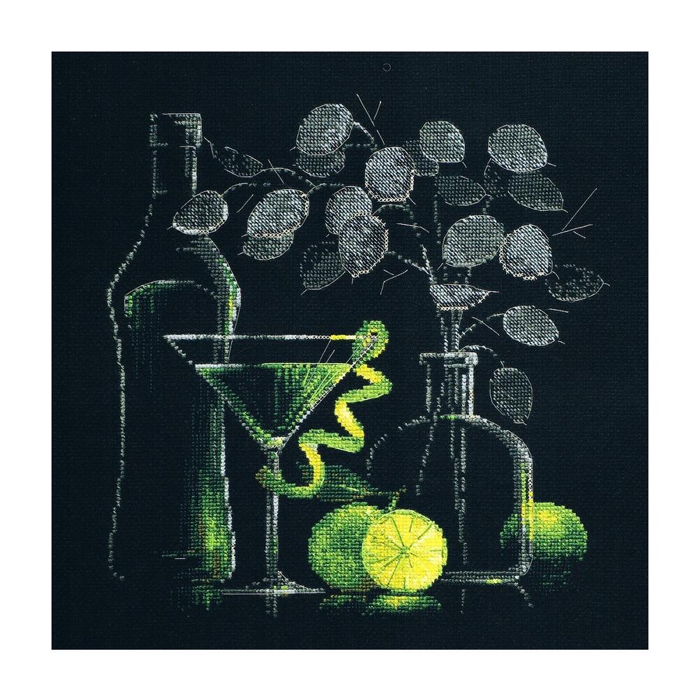RIOLISクロスステッチ刺繍キット No.1240 「Still Life with Martini」 (マティーニの静物画) 【海外取り寄せ/納期30〜60日程度】