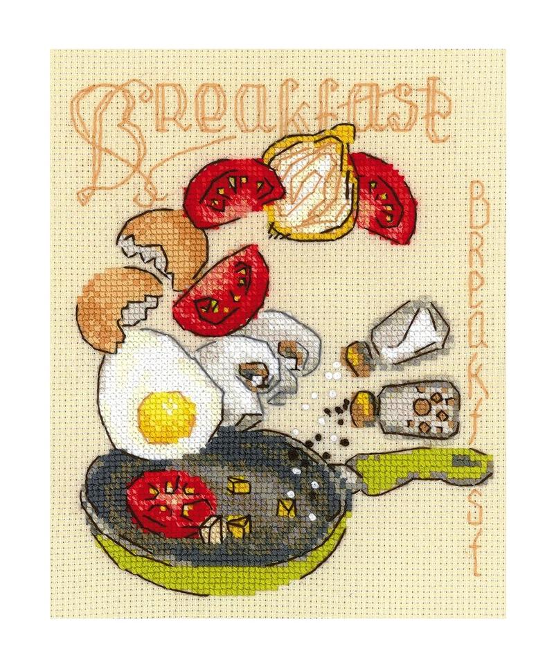 RIOLISクロスステッチ刺繍キット No.1684 「Breakfast」 (朝食) 