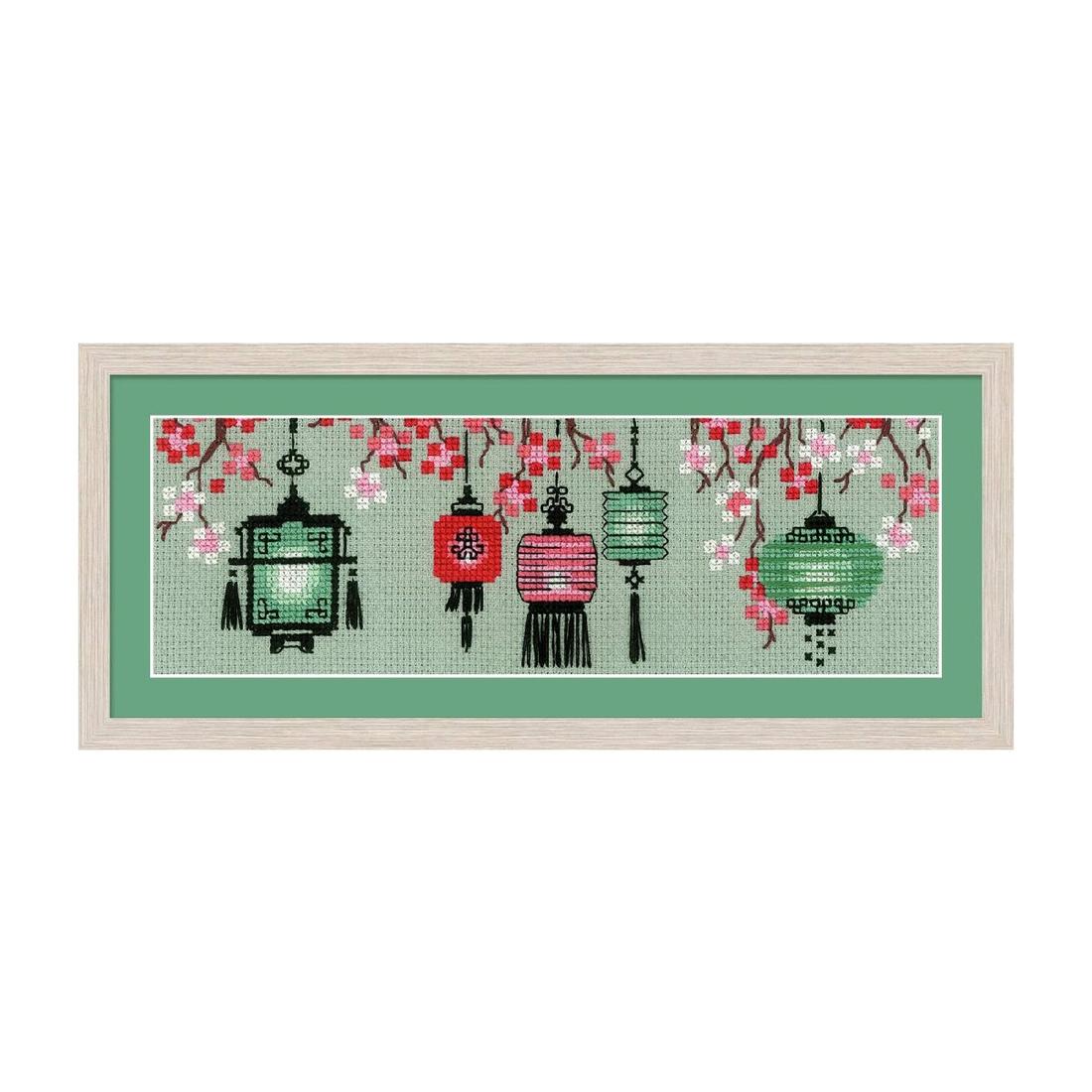 Rakuten - RIOLISクロスステッチ刺繍キット No.1707 「Lanterns」 (ランタン ちょうちん 提灯) 【海外取り寄せ/納期1〜2ヶ月】