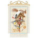 RIOLISクロスステッチ刺繍キット No.1751 "Cottage Garden. Winter" (コテージガーデンの冬) 【海外取り寄せ/納期30〜60日程度】