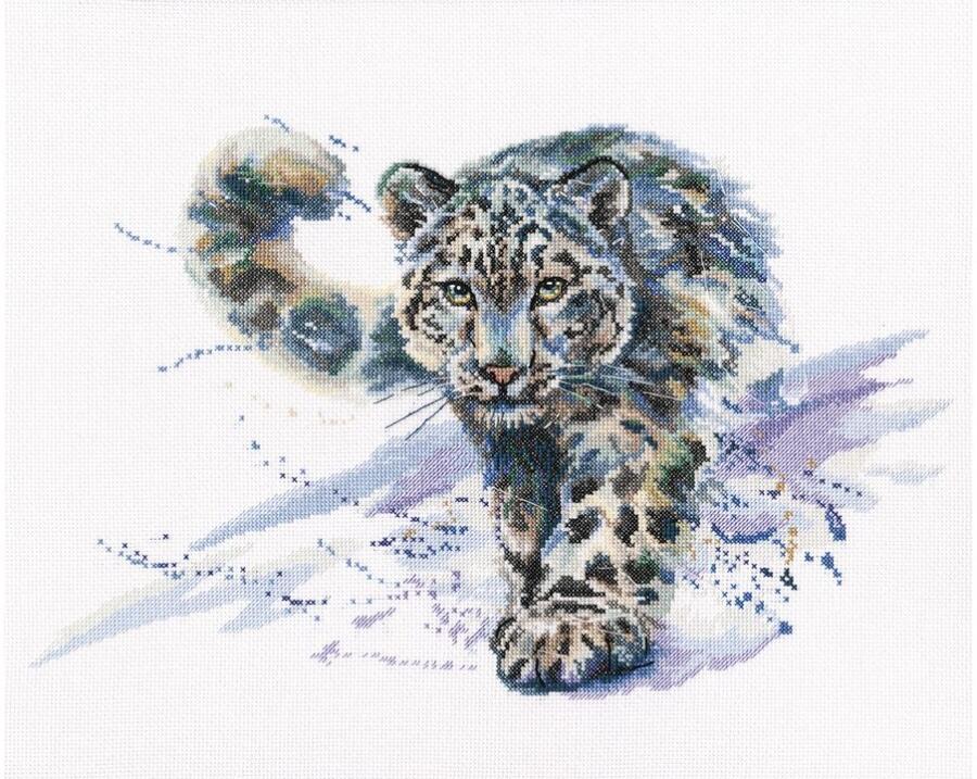 RTO クロスステッチ刺繍キット M677 「Snow leopard」 (ユキヒョウ 雪豹) 【海外取り寄せ/通常納期40〜80日程度】