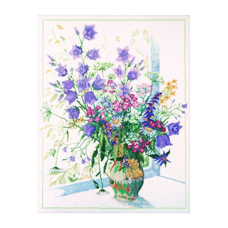 RTO クロスステッチ刺繍キット M052 「Field flowers」 (野の花) 【海外取り寄せ/通常納期40～80日程度】