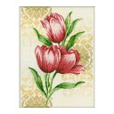 RTO クロスステッチ刺繍キット M258 「Ornament-Tulips」 (チューリップのオーナメント 花) 