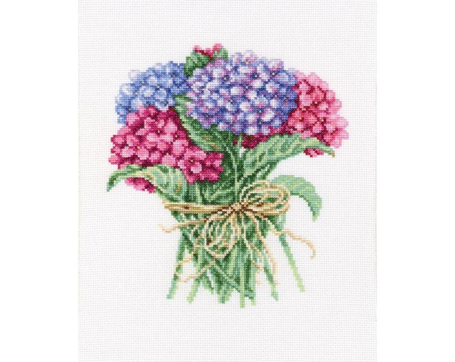 Rakuten - RTO クロスステッチ刺繍キット M564 「Hydrangea bouquet」 (アジサイの花束) 【海外取り寄せ/通常納期40〜80日程度】