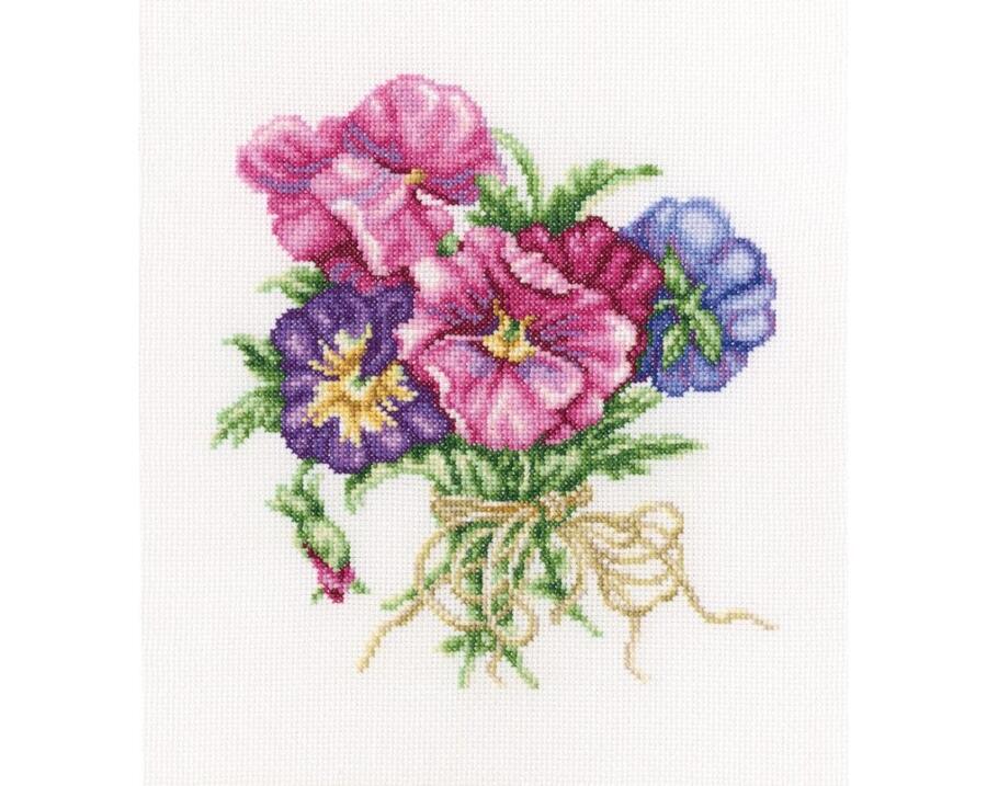 乐天商城 - RTO クロスステッチ刺繍キット M565 「Violets bouquet」 (スミレの花束) 【海外取り寄せ/通常納期40〜80日程度】