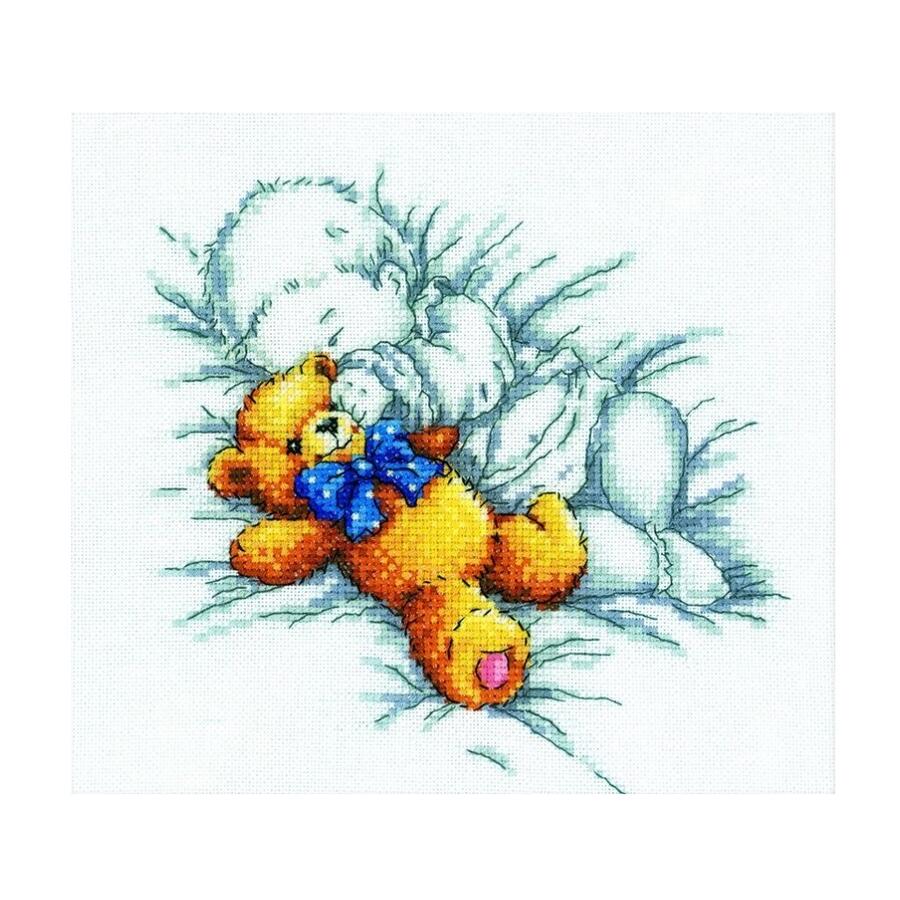 Rakuten - RTO クロスステッチ刺繍キット M158 「Baby with teddy-bear」 (赤ちゃんとテディベア) 【海外取り寄せ/通常納期40〜80日程度】