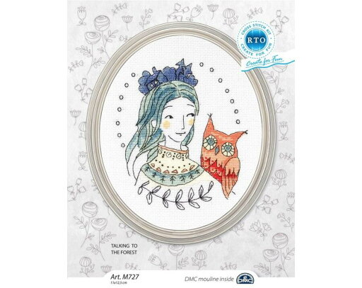 RTO クロスステッチ刺繍キット M727 「Talking to the forest」 【海外取り寄せ/通常納期40〜80日程度】 RTO クロスステッチ刺繍キット M727 「Talking to the forest」 【海外取り寄せ/通常納期40〜80日程度】