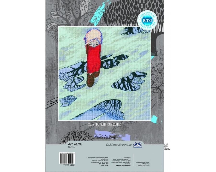 RTO クロスステッチ刺繍キット M791 「Sky in the plashes」 【海外取り寄せ/通常納期40〜80日程度】