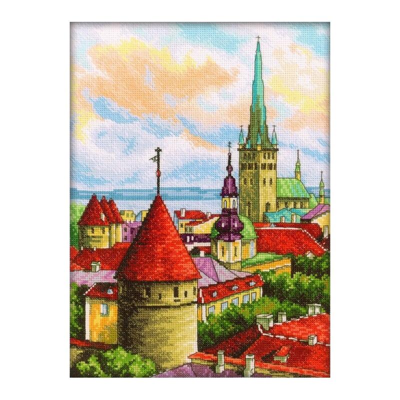 Rakuten - RTO クロスステッチ刺繍キット M200 「Towers Of Old Town」 (旧市街の塔) 【海外取り寄せ/通常納期40〜80日程度】