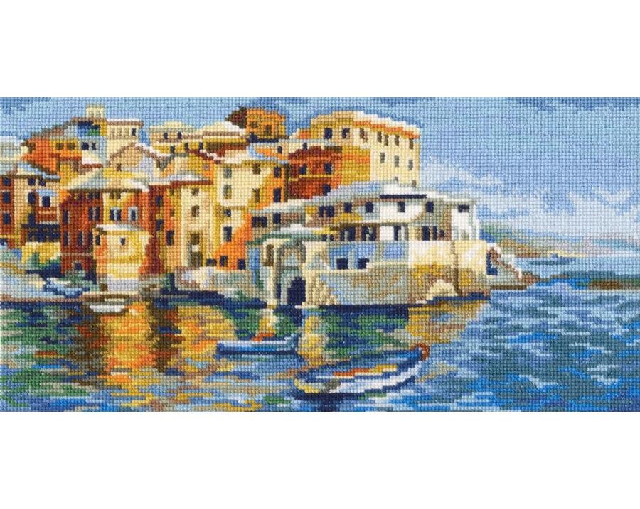 RTO クロスステッチ刺繍キット M401 「Quiet harbor」 (静かな港) 【海外取り寄せ/通常納期40〜80日程度】