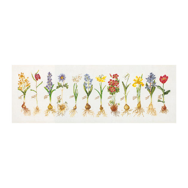 Rakuten - Thea Gouverneur クロスステッチ刺繍キット No.1087L 「Bulbs」(布:リネン/球根 花) オランダ テア・グーヴェルヌール 【取り寄せ/納期40〜80日程度】