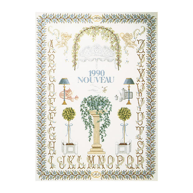 乐天商城 - Thea Gouverneur クロスステッチ刺繍キット No.1090A 「Sampler」 布:綿アイーダ (サンプラー) オランダ テア・グーヴェルヌール 【取り寄せ/納期40〜80日程度】