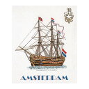 Thea Gouverneur クロスステッチ刺繍キット No.2020J 「Sail 1990」 布:ジョベラン (帆船 セイル1990 アムステルダム) オ...