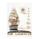 Thea Gouverneur クロスステッチ刺繍キット No.2080J 「Sail 1995」 布:ジョベラン (帆船 セイル1995 アムステルダム) オ...