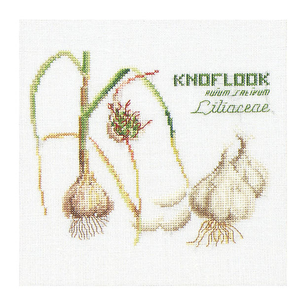 Thea Gouverneur クロスステッチ刺繍キット No.3043 「Garlic」(ニンニク 野菜) オランダ テア・グーヴ..