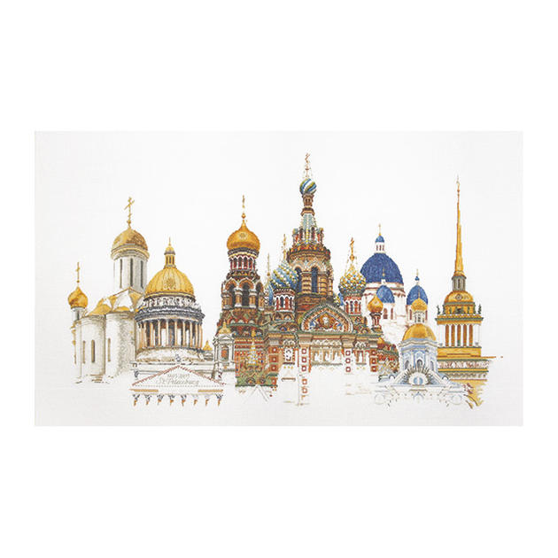 Rakuten - Thea Gouverneur クロスステッチ刺繍キットNo.430 「St. Petersburg」(サンクトペテルブルク ロシア共和国) オランダ テア・グーヴェルヌール 【取り寄せ/納期40〜80日程度】