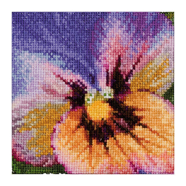 Rakuten - Thea Gouverneur クロスステッチ刺繍キット No.454A 「Pansy」(パンジー 花) オランダ テア・グーヴェルヌール 【取り寄せ/納期40〜80日程度】
