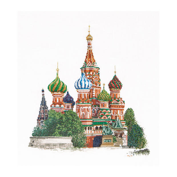 Thea Gouverneur クロスステッチ刺繍キットNo.513 「St. Basil 039 s Cathedral Moscow」(聖ワシリイ大聖堂 モスクワ ロシア共和国) オランダ テア グーヴェルヌール 【取り寄せ/納期40〜80日程度】
