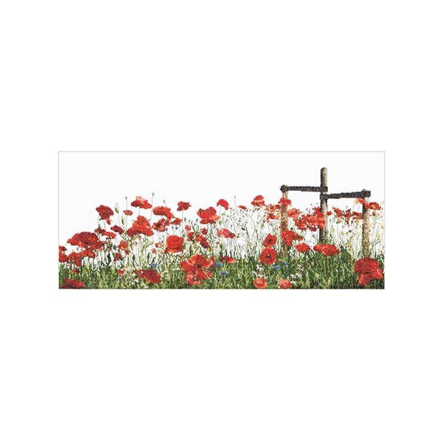 Rakuten - Thea Gouverneur クロスステッチ刺繍キット No.546A 「Poppies」 布：綿アイーダ (花 ポピー 芥子) オランダ テア・グーヴェルヌール 【取り寄せ/納期40〜80日程度】