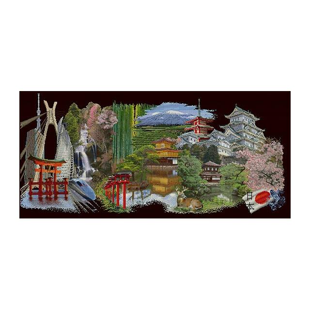 Thea Gouverneur クロスステッチ刺繍キット No.548 「Japan」 (日本) オランダ テア・グーヴェルヌール 【取り寄せ/納期40〜80日程度】 2
