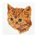 Thea Gouverneur クロスステッチ刺繍キット No.931A 「Red Cat」布:綿アイーダ (ネコ 猫) オランダ テア・グーヴェルヌール 【取...