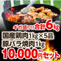 4種5品から自由に選べる国産鶏肉&豚バラ焼肉BBQセット!!!