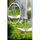 ガラス製co2拡散器 バブルカウントディフューザー