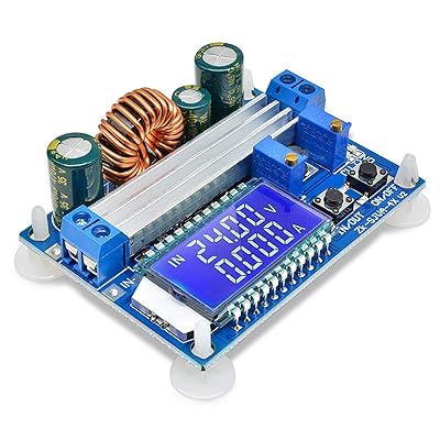 昇降圧コンバータ 自動昇降圧ボード DC 5.5-30V 12V to DC 0.5-30V 5v 24v 調整可能な定電流電圧 ステップアップ電圧レギュレータ 4A 35W 電源モジュール デジタルLCDディスプレイ