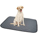 ペットシーツ 洗える 猫 犬用 おしっこパッド ペット用 トイレ下敷きマット 速乾 洗える 脱臭 抗菌(グレーL 二枚セット)