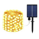 ソーラー LED ストリングライト LED イルミネーションライト ソーラー充電式 200LED電球 20m IP65防水 8点灯モード 夜間自動点灯 キャンプ用 ガーランドライト LEDイルミネーションライト 屋外 室内 ストリングライト ハロウィ