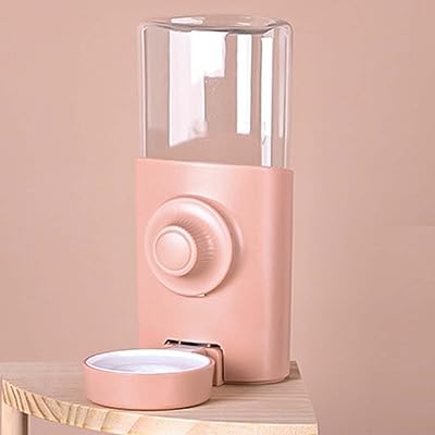 ペット 給水器 大容量 ケージ用 自動給水器 みずのみ器 小動物 水飲み 吊り下げ式 お留守番対応 ペットボウル 600Ml プラスチック製 犬猫用 いぬ ねこ ウサギ モルモット ウォーターボトル 水漏れ防止 濡れません ペット用品 ピンク