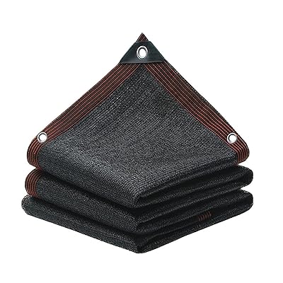 遮光ネット 3M*3M 日よけ シェード 抗紫外線ネット95% 防塵 高密度ポリエチレン 18ピン ベランダ カーポート ルーフ ヤード パーティー 廊下 エッジを広げる（ブラック）