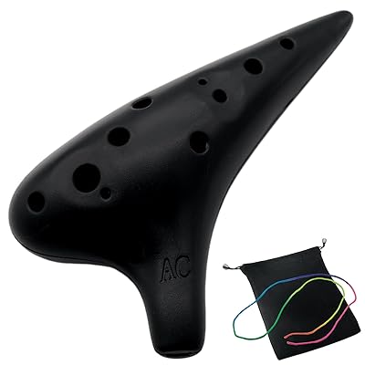 Plastic Ocarina オカリナ 楽器 12穴 アルトC調 プラスチック AC Ocarina 吹奏管 樹脂(ブラック)ブランド色ブラックモデル商品説明【商品概要】樹脂製、値段も手頃で、初心者にぴったりの一品です。調性：アルトC調。習得が非常に簡単で、短期間で習得できます。本体の細かな線はカビによるものであり、傷によるものではありません。高度な音程精度を保持したプラスチック製オカリナです。本格的にオカリナ演奏をお楽しみいただける品質を持っています。12ホールのオカリナにはネックストラップと保護ボグが付いています。【商品説明】【商品詳細】商品種別：楽器・音響機器商品名：Plastic Ocarina オカリナ 楽器 12穴 アルトC調 プラスチック AC Ocarina 吹奏管 樹脂(ブラック)製造元：色：ブラック【当店からの連絡】