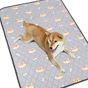 洗える ペットシーツ 犬 猫用 おしっこマット ペットマット 下敷きマット 洗える 速乾 繰り返し使える(柴犬 100×67cm 二枚セット)