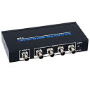 3G/HD/SD-SDI スプリッター sdi分配器 1入力 4出力 1080P sdi延長器 1×4 SD-SDI/HD-SDI/3G-SDI対応 ESD保護...