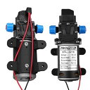 12V DC 100W 8L /min 160Psi 自吸式ポンプ 高圧セルフプライミングウォーターポンプ 自動プライミング水ポンプ 水ダイヤフラム式圧力ポンプ...