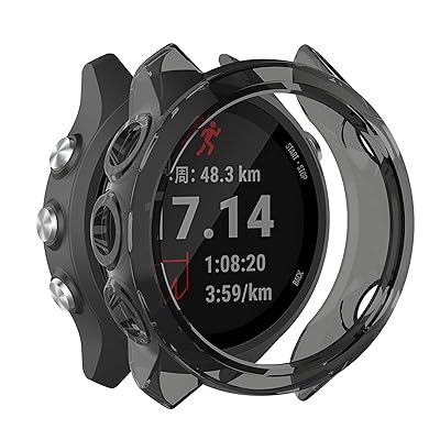 2個 ガーミン用 ForeAthlete 245 / 245 Music用 ケース 保護ケース GARMIN用 ForeAthlete 245 / 245 Music用 カバー 6色可選 ソフトTPU製 半透明 プロテクターカバー 耐衝撃 薄型 軽