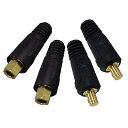 溶接ケーブルジョイントクイックコネクタペアDINSEスタイル200Amp-300Amp(#4-#1)35-50 SQ-MM 2セット