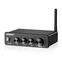 A01 Pro 100W x 2 アンプ Bluetooth 5.1 Class D インテグレーテッドアンプ TPA3116 2.0/2.1 チャンネルパワーアンプレシーバー 3.5mm AUX 出力付き DC12-24V DC 24V 電源アダプ