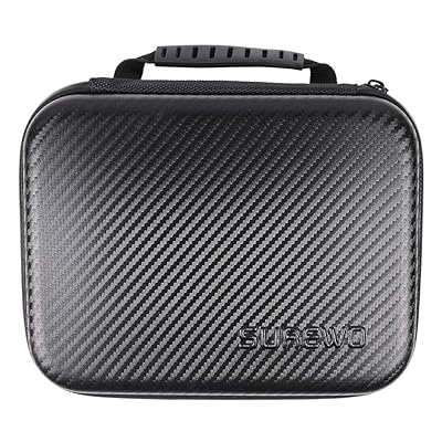 表面防水キャリングケースは GoPro Hero 12/11/10/9/8/7 /（2018）/ 6/5/4 Black、DJI Osmo Action、AKASO/Cambridge/YI ActionCameraなどと互換性があります (ミディア